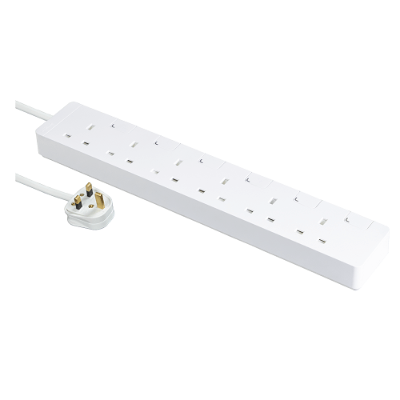 [A/SN/TSH36] Schneider Trailing socket, AvatarOn, with individual switch, 6 gang, 3M, white